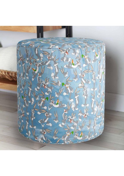 Mavi Bugs Bunny Puf (Warner Bros Lisanslı Ürün, Süet Kumaş, Uluslararası Solmama Sertifikası) fiyatları