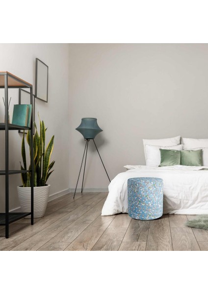 Mavi Bugs Bunny Puf (Warner Bros Lisanslı Ürün, Süet Kumaş, Uluslararası Solmama Sertifikası) indirimleri