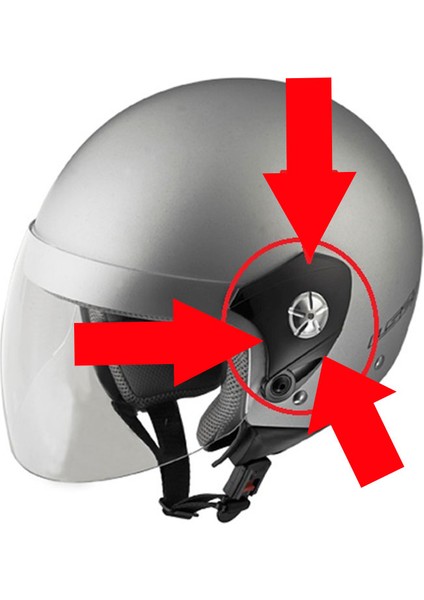 OF518 Kask Yan Kapak Set