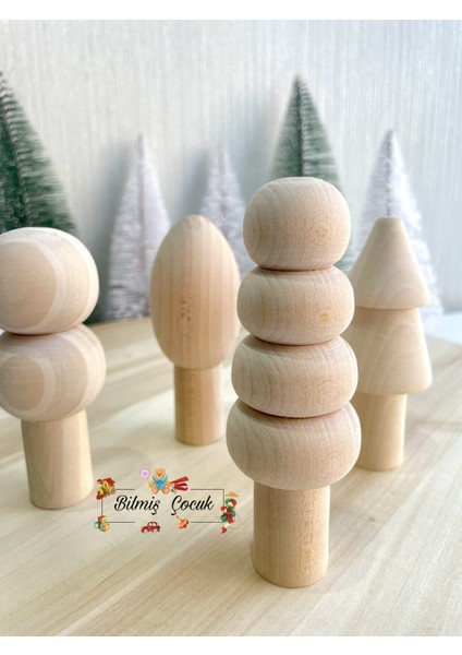 Waldorf Ahşap Ağaç Oyun Seti 4’lü fiyatları