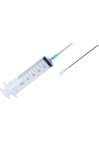 50 ml Steril Enjektör. Contalı. 2 Iğneli (14G + 21G)