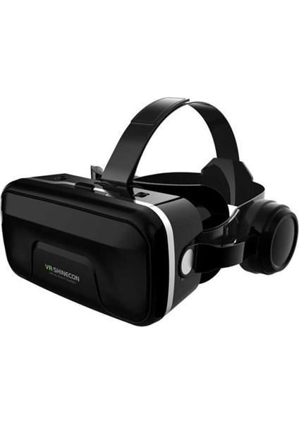 Sanal Gerçeklik Gözlüğü Kulaklıklı 3D Vr Filmler Video Oyunları Tüm Telefonlara Uyumlu