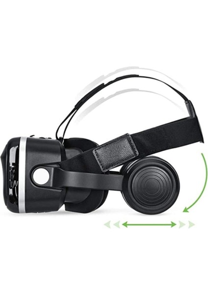 Sanal Gerçeklik Gözlüğü Kulaklıklı 3D Vr Filmler Video Oyunları Tüm Telefonlara Uyumlu fırsatları