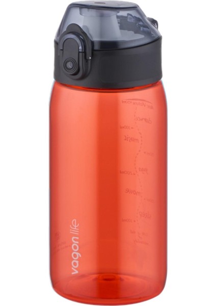 -Uzspace Tarafından Üretilmiştir- Rahat Içim (Pipetsiz) 450 ml Tritan Su Matarası