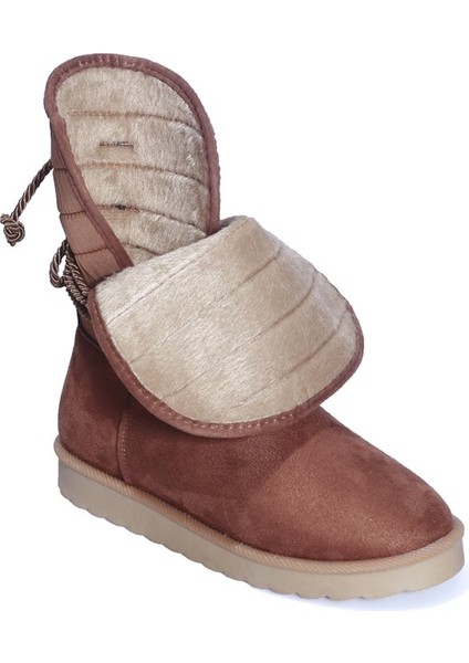 Taba Süet Ip Detaylı Kadın Yarım Çizme indirimleri