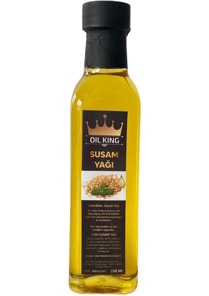 Oil King Susam Yağı Soğuk Sıkım 250 ml