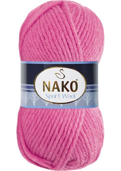 Sport Wool El Örgü Ipi Renk KODU:4211-PEMBE