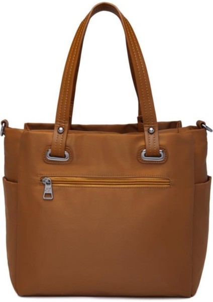 Saten Kumaş Kadın Omuz Kol Çantası Barcelona 2122 Camel modelleri