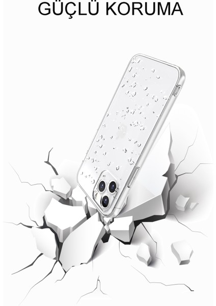 Apple iPhone 14 Pro Kapak Kamera Korumalı Süper Silikon Şeffaf Kılıf