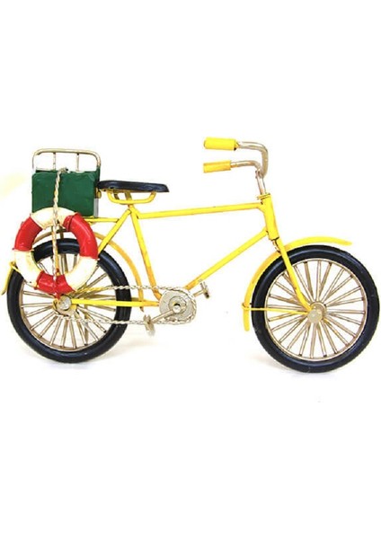 Çantalı Dekoratif Metal Bisiklet