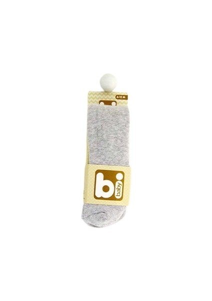 Biorganic Basic Havlu Külotlu Çorap 68380 Gri Melanj