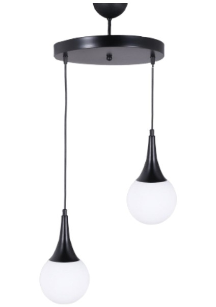 Damla 2'li Siyah Avize fiyatları