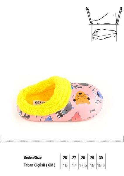 Kışlık Kız Çocuk Islak Zemin Içi Peluşlu Terlik modelleri