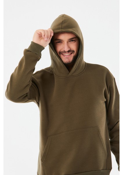 Kanguru Cepli Kapüşonlu Sweatshirt