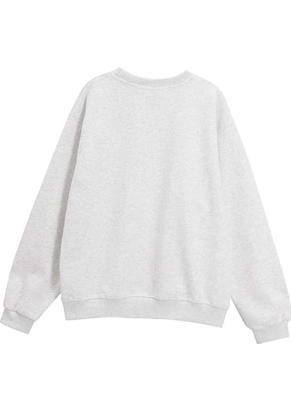 Kadın Beorbro Baskılı Oversize Sweatshirt