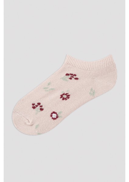 Çok Renkli Girls Retro 4lü Patik Çorap fırsatları