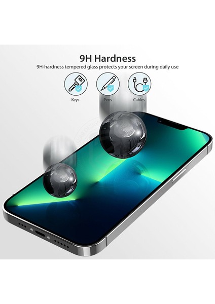 Apple iPhone 14 Hayalet Tam Kaplayan 5d Nano Ekran Koruyucu Cam - Ultra Ince K1