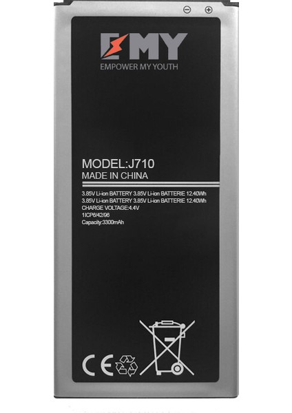J7 2016 J710 Batarya 3300 Mah