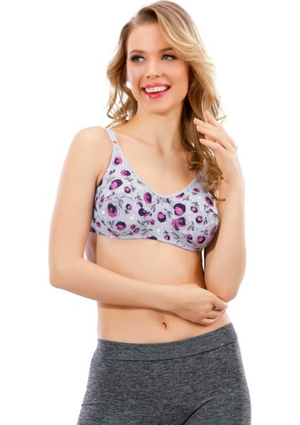 Gri Çok Renkli Penye Sütyen indirimleri