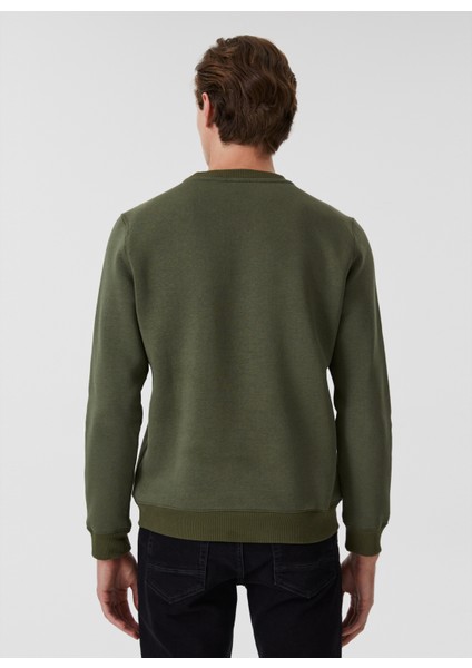 Kapüşon Yaka Haki Erkek Sweatshirt 231 Lcm 241020 Tess Hakä°