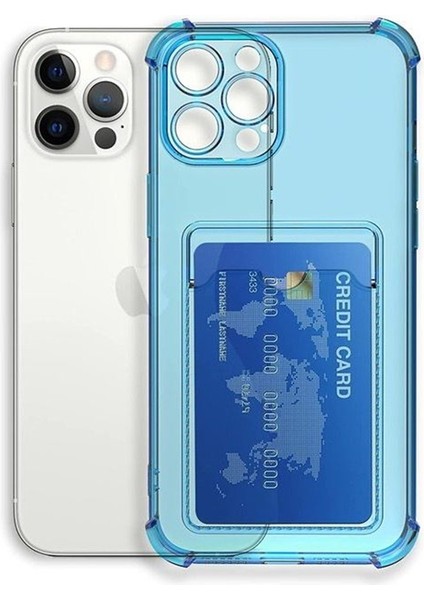 Apsuwaiphone 13 Pro Max Kılıf Kartlıklı Darbe Korumalı Silikon