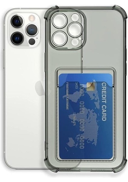Apsuwaiphone 11 Pro Max Kılıf Kartlıklı Darbe Korumalı Silikon