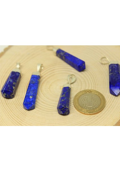 Lapis Taşı 925 Ayar Gümüş Aparatlı Kolye Ucu