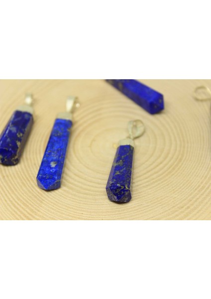 Lapis Taşı 925 Ayar Gümüş Aparatlı Kolye Ucu modelleri