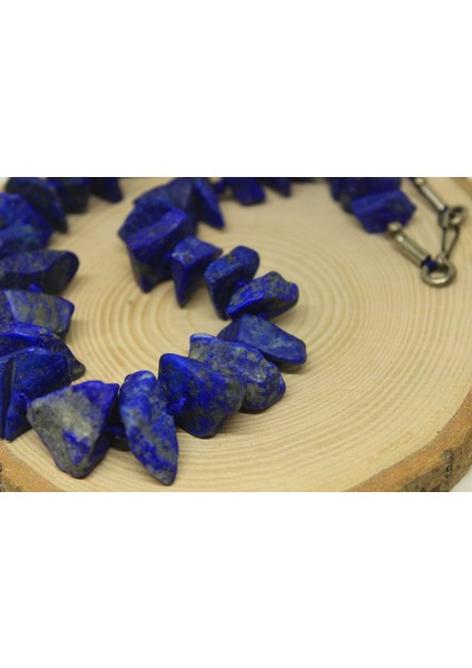 Lapis Taşı Ham Parçalar Kolye (Ortalama 48CM) indirimleri