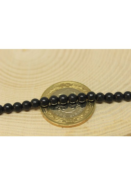 Shungite (Şungit) Taşı 4mm/3 Adet