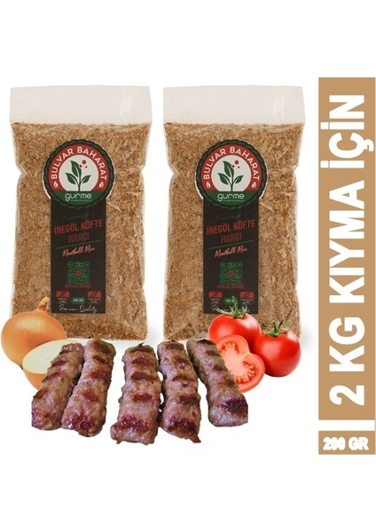 Bulvar Baharat Inegöl Köfte Harcı 200 gr (2 kg Kıyma Için)