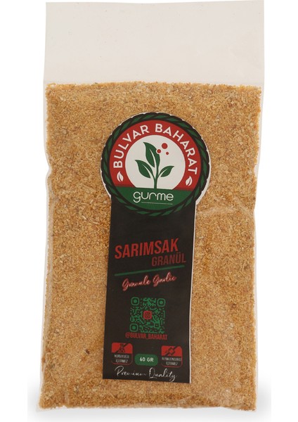 Bulvar Baharat Sarımsak granül ( granule Garlıc) 60 gr