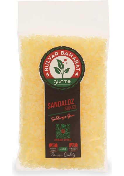 Bulvar Baharat Sandaloz Sakızı (Saldanoze Gum) 60 gr