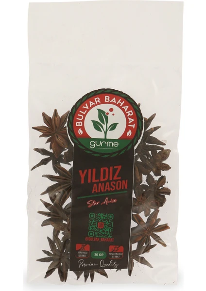 Bulvar Baharat Yıldız Anason (Star Anıse) 30 gr