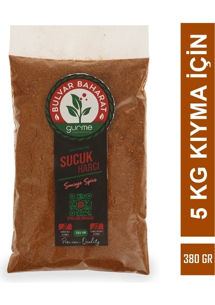 Bulvar Baharat Geleneksel Sucuk Harcı / Sucuk Baharatı 380 gr (5 kg Kıyma Için)