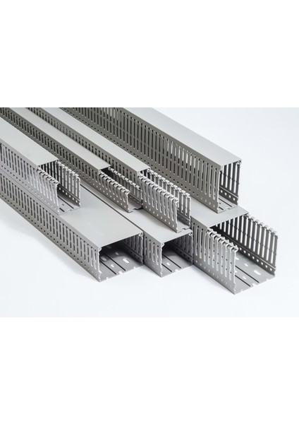 Kkd 4060 40X60 Kablo Kanalı (Gri) (Kalın Slot) Kutu İçeriği 36 METRE