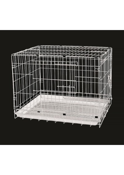 Köpek Kafesi Beyaz 78X48X55