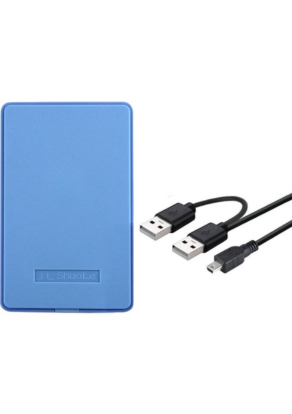 Dizüstü Bilgisayar Mavisi Için Harici Muhafaza HDD Kasası USB 2.0 (Yurt Dışından)