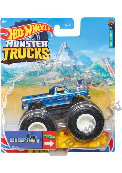 Monster Trucks 1:64 Arabalar Bıg Foot HHN73 Hot Wheels Monster Truck Araçları