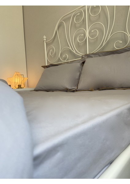 Çift Kişilik Gri Lastikli Çarşaf fiyatları