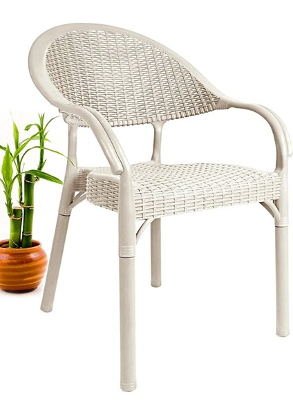 Rattan Masa Takımı 80x140 Camsız Masa 4 Kişilik Rattan Sandalye Seti Bahçe Balkon Teras Takımı