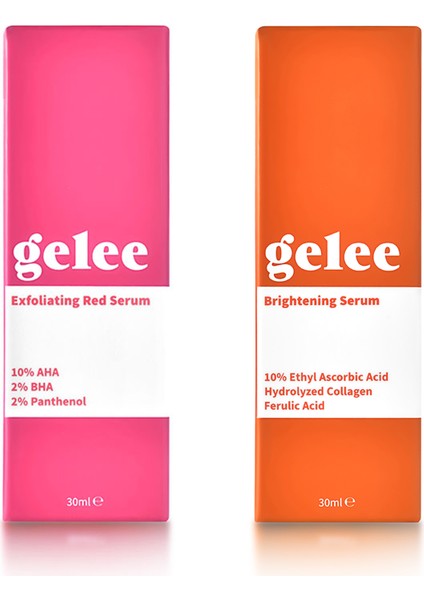 Canlandırıcı Bakım Seti Exfoliating Red Serum + Brightening Serum Set fiyatları