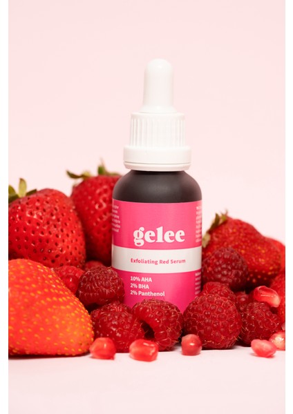 Exfoliating Red Serum | Cilt Tonu Eşitleyici ve Yenileyici Peeling %10 Aha - %2 Bha - %2 Panthenol 30ML modelleri