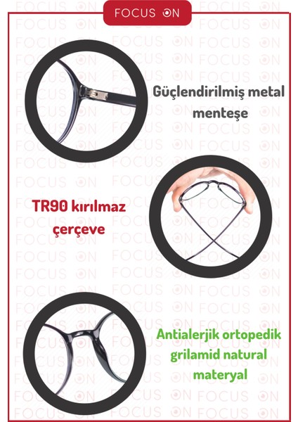 Tokyo Emerald Mavi Işık Korumalı Gözlük Hafif TR90 Çerçeve ile Rahat Kullanım