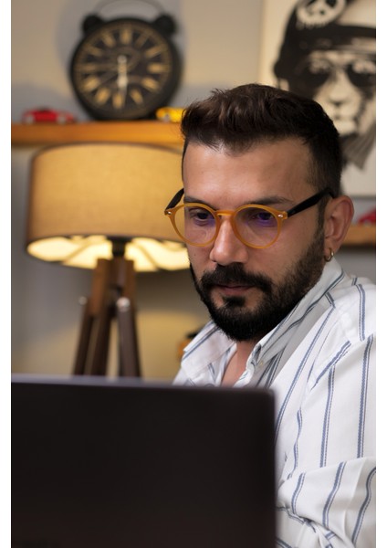 Hardy Mustard Mavi Işık Filtreli Ekran Gözlüğü