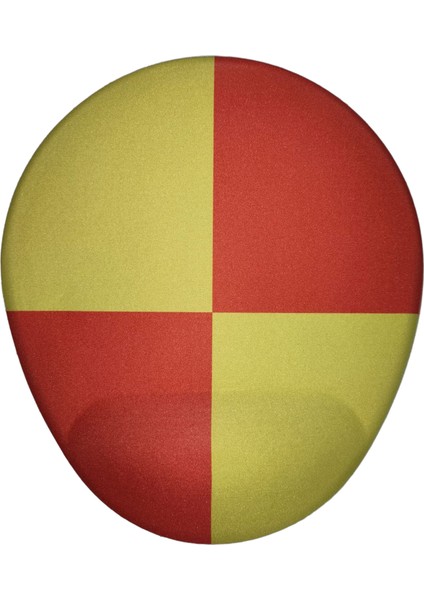 Sarı Kırmızı Mouse Pad Bilek Destekli