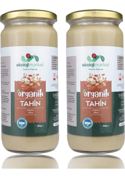 Ekoloji Market Organik Tahin 500 gr - 2'li Paket