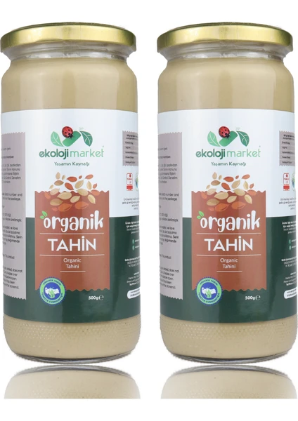 Ekoloji Market Organik Tahin 500 gr - 2'li Paket