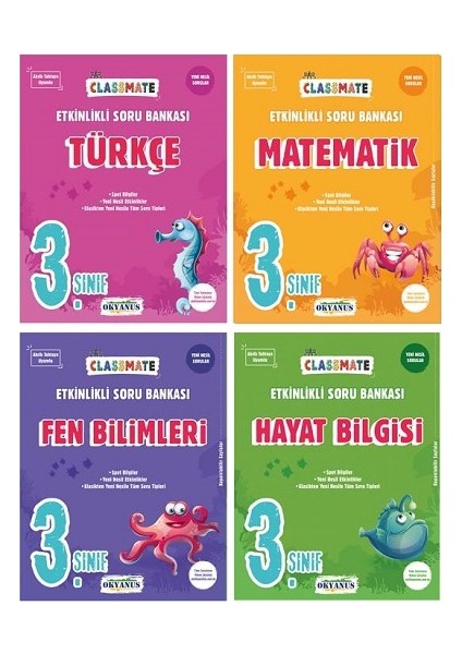 3. Sınıf Classmate Soru Bankası Seti (Ciltli)