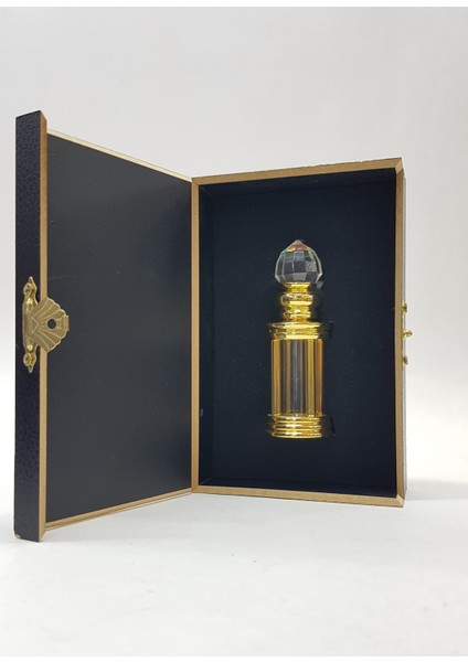 Parfüm&Esans Şişesi/5 Ml Iç Hacim/Döküm Dekorlu Kaplama, Kutulu/Cam Çubuklu